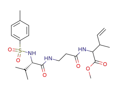 3-Methyl-2-{3-[(S)-3-methyl-2-(toluene-4-sulfonylamino)-butyrylamino]-propionylamino}-pent-4-enoic acid methyl ester