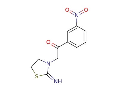 2-(2-imino-thiazolidin-3-yl)-1-(3-nitro-phenyl)-ethanone